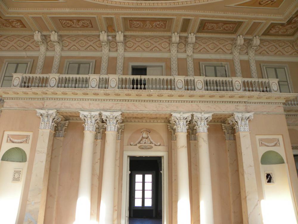 Интерьер Розового зала Усадьба Знаменское-Садки